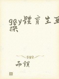 gay体育生互操