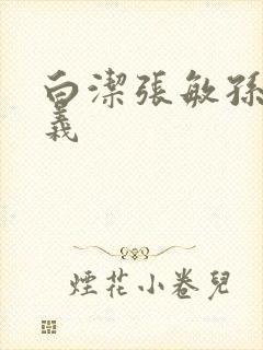 白洁张敏孙倩高义封面