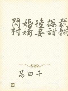 闪婚后总裁的农村娇妻甜翻了大结局