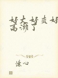 好大好爽好舒服高潮了封面