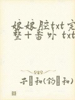 娘娘腔txt完整+番外 txt