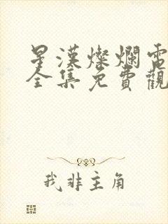 星汉灿烂电视剧全集免费观看完整封面