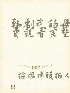 韩剧我的母亲免费观看完整版封面