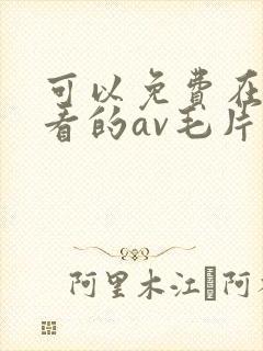 可以免费在线观看的av毛片