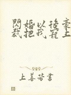 闪婚以后豪门总裁把我宠上天