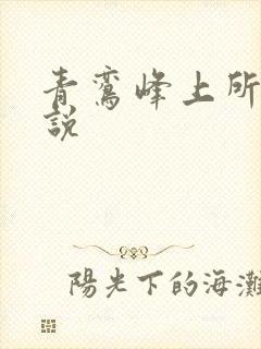 青鸾峰上所有小说