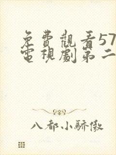 免费观看57集电视剧第二次也很美