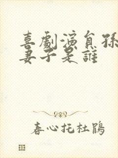 喜剧演员孙涛的妻子是谁