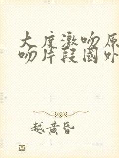 大度激吻原声拥吻片段国外版全集