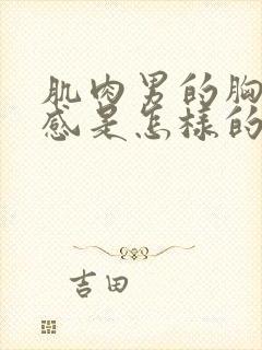 肌肉男的胸肌手感是怎样的呢