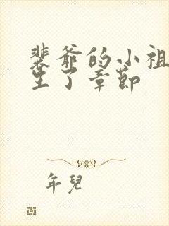 裴爷的小祖宗重生了章节