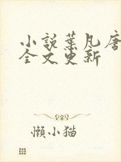 小说叶凡唐若雪全文更新