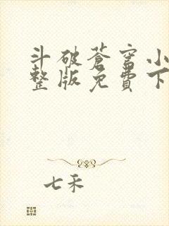 斗破苍穹小说完整版免费下载txt封面