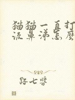 猫猫一直打喷嚏流鼻涕怎么回事