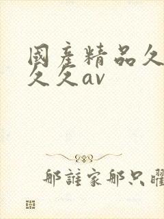 国产精品久久久久久av