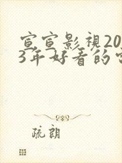 宣宣影视2023年好看的电视剧