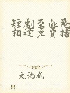 短剧至此飞鸟不相逢免费播放