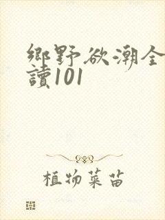 乡野欲潮全文阅读101
