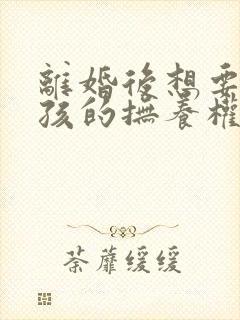 离婚后想要回小孩的抚养权封面