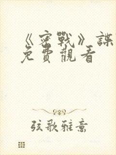 《密战》谍战片免费观看