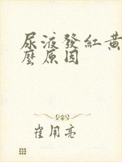 尿液发红黄是什么原因