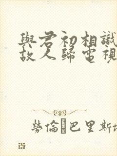 与君初相识恰似故人归电视剧免费观看