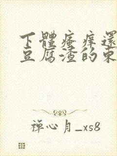 下体瘙痒还有像豆腐渣的东西