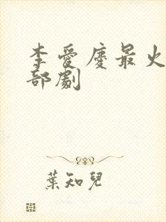 李爱庆最火的三部剧