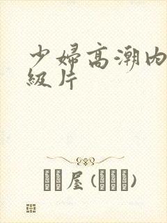 少妇高潮内射一级片