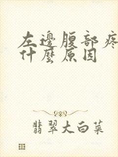 左边腹部疼痛是什么原因