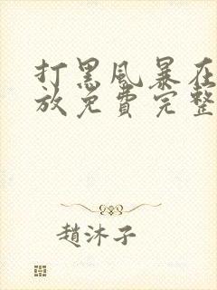 打黑风暴在线播放免费完整版扫黑风暴