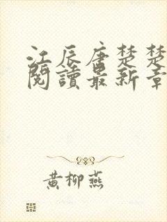 江辰唐楚楚全文阅读最新章节