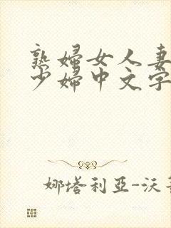 熟妇女人妻丰满少妇中文字…