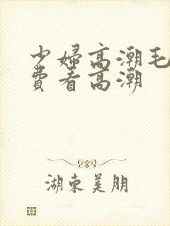 少妇高潮毛片免费看高潮