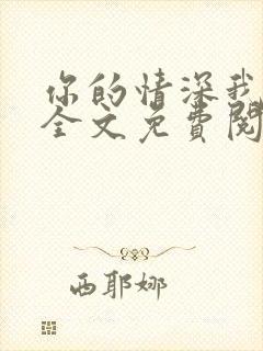 你的情深我不配全文免费阅读小说