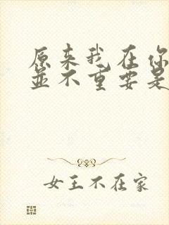 原来我在你心里并不重要是什么歌