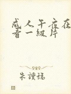 成人午夜在线观看一级片