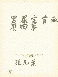 男尿完有血是怎么回事