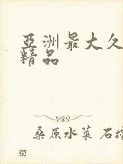 亚洲最大久久久精品