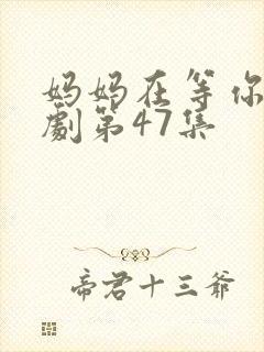 妈妈在等你电视剧第47集