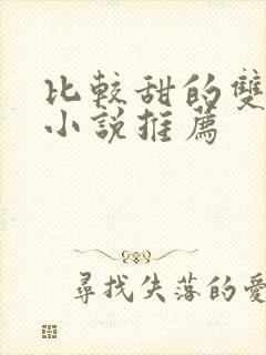 比较甜的双男主小说推荐