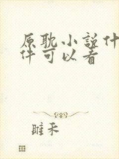 原耽小说什么软件可以看封面