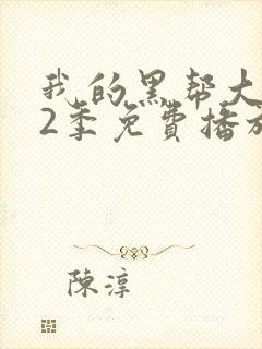 我的黑帮大佬第2季免费播放