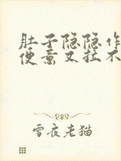 肚子隐隐作痛有便意又拉不出便