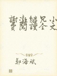 谢澈继兄小说免费阅读全文封面