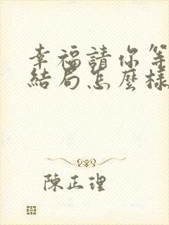 幸福请你等等我结局怎么样