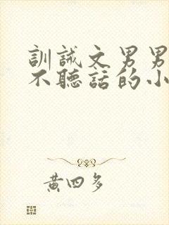 训诫文男男管教不听话的小宠物封面