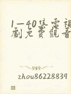 1—40集电视剧免费观看