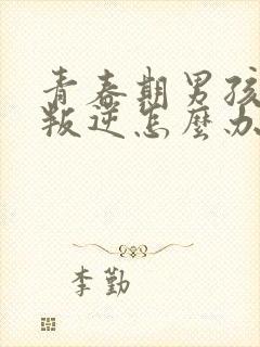 青春期男孩严重叛逆怎么办