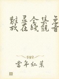 难寻全集免费播放在线观看